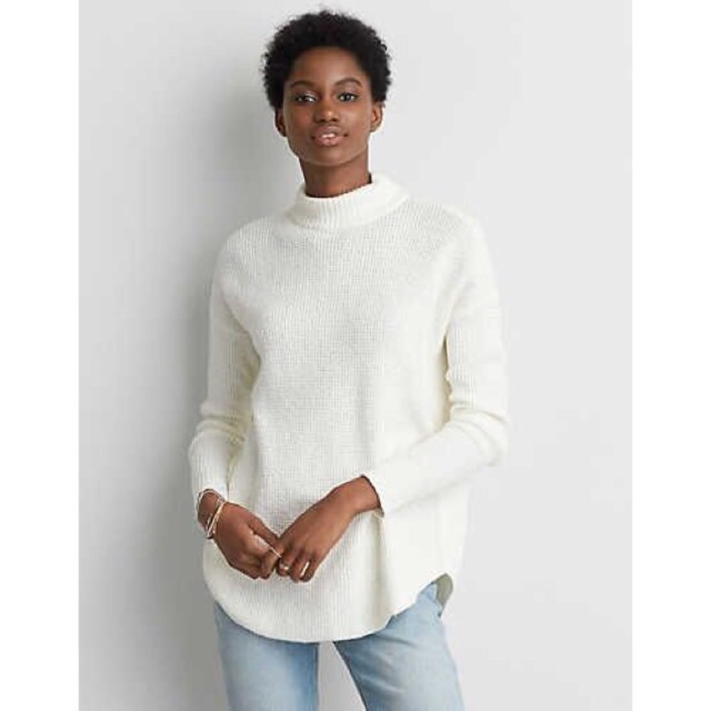 American Eagle AhhAmazingly Soft Mock Neck Sweater